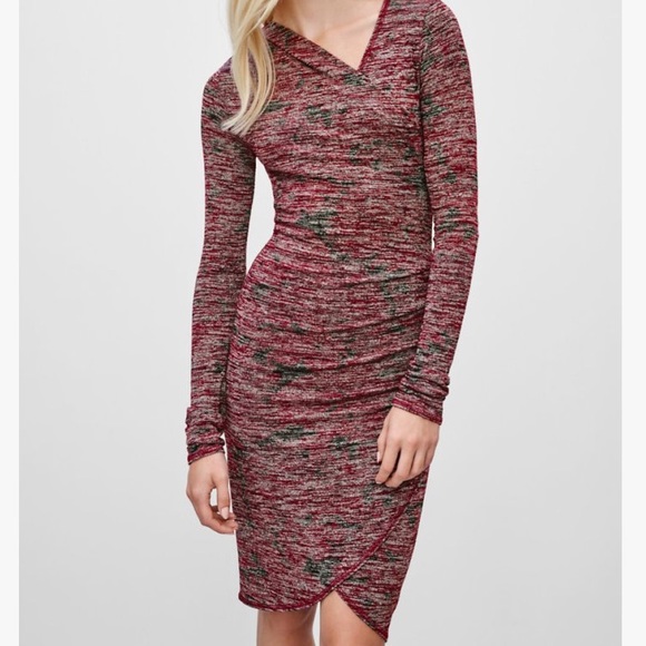 Aritzia Heather Red Bodycon Dress - Picture 1 of 9